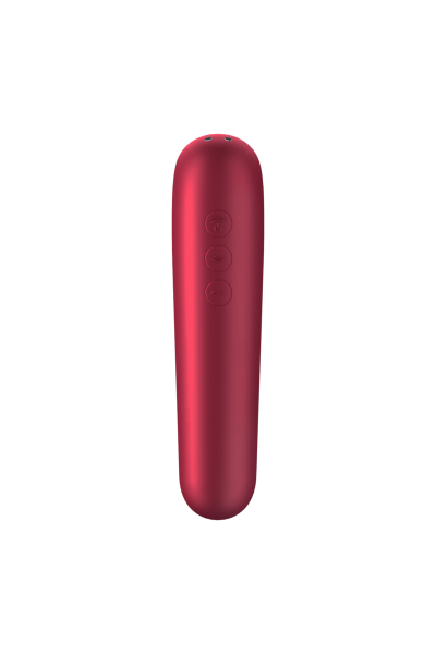 Succhia clitoride vibrante con app Dual Love rosso
