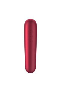 Succhia clitoride vibrante con app Dual Love rosso