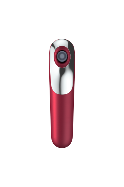 Succhia clitoride vibrante con app Dual Love rosso