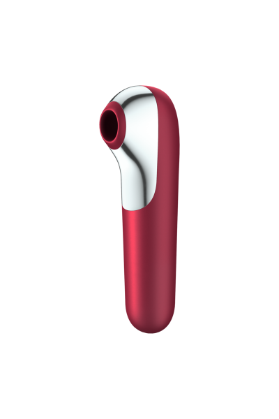 Succhia clitoride vibrante con app Dual Love rosso