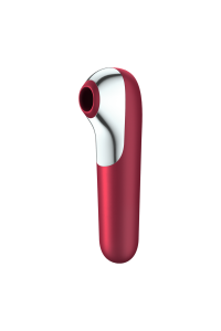 Succhia clitoride vibrante con app Dual Love rosso