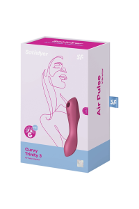 Vibratore multifunzioni Curvy Trinity 3 rosso