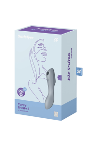 Vibratore multifunzioni Curvy Trinity 3 grigio