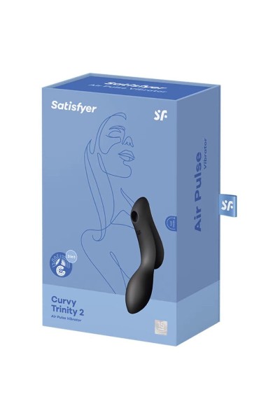 Vibratore multifunzioni Curvy Trinity 2 nero