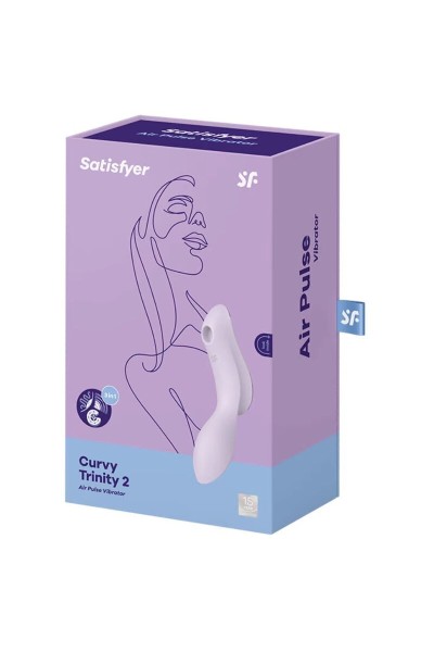 Vibratore multifunzioni Curvy Trinity 2  viola