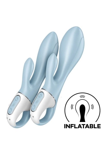 Vibratore rabbit gonfiabile Air Pump Bunny 1 blu