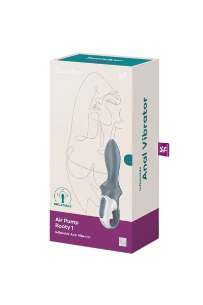 Vibratore anale gonfiabile Air Pump Booty 1 grigio