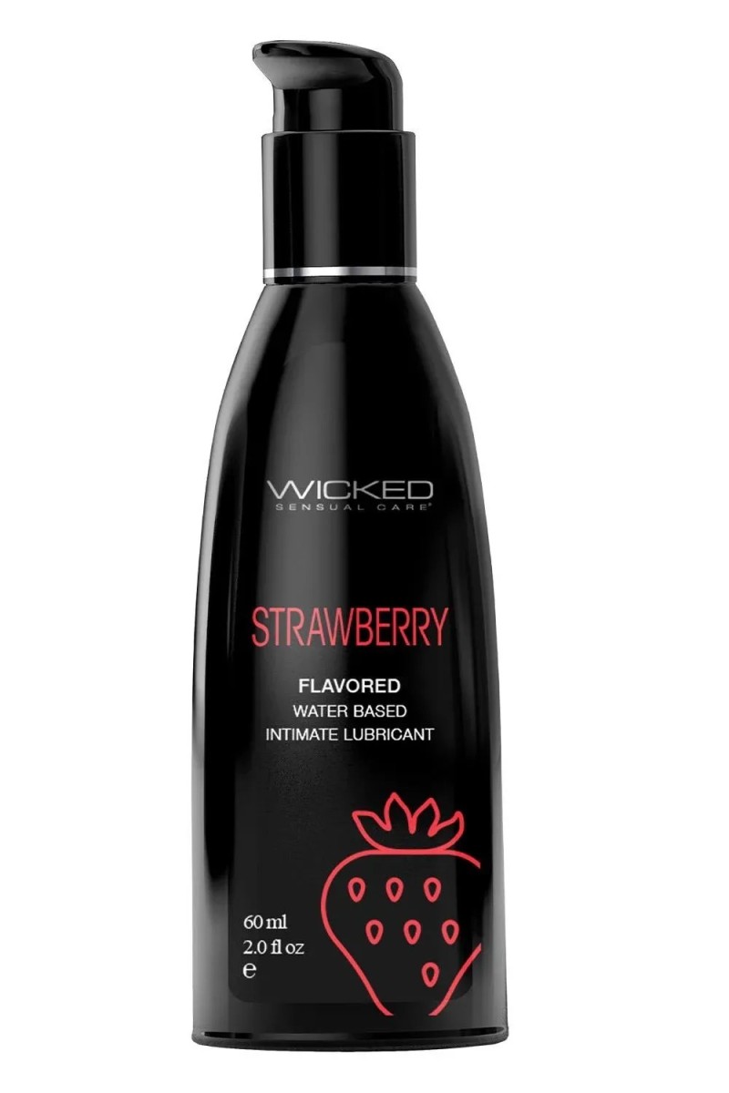 Lubrificante base acqua al gusto di fragola 60 ml Lubrificante base acqua al gusto di fragola 60 ml