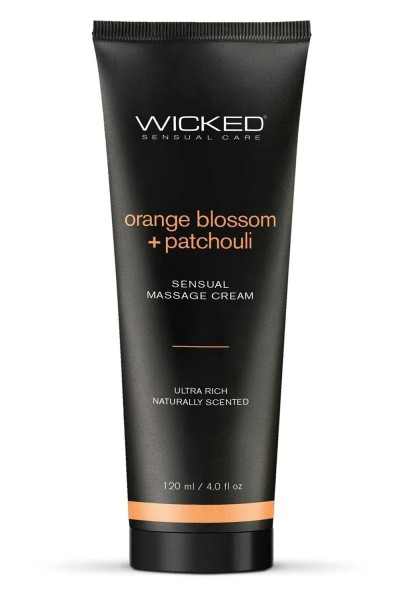 Crema da massaggi al profumo di fiori d'arancio e patchouli 120 ml