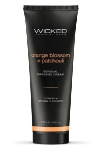 Crema da massaggi al profumo di fiori d'arancio e patchouli 120 ml