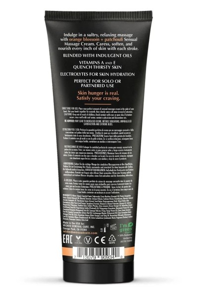 Crema da massaggi al profumo di fiori d'arancio e patchouli 120 ml