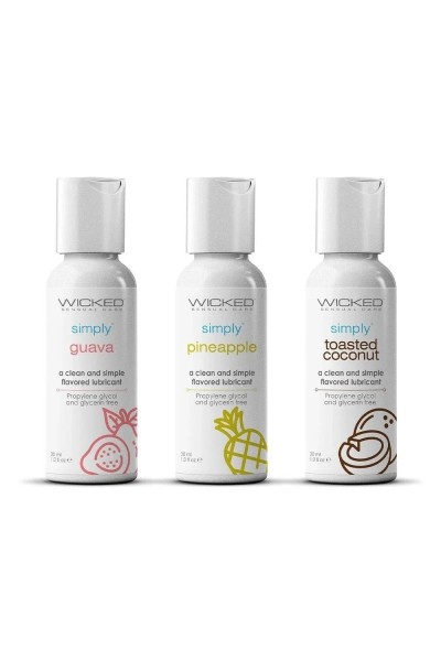 Lubrificante a base d'acqua Simply Tropical Trio 3 X30 ml