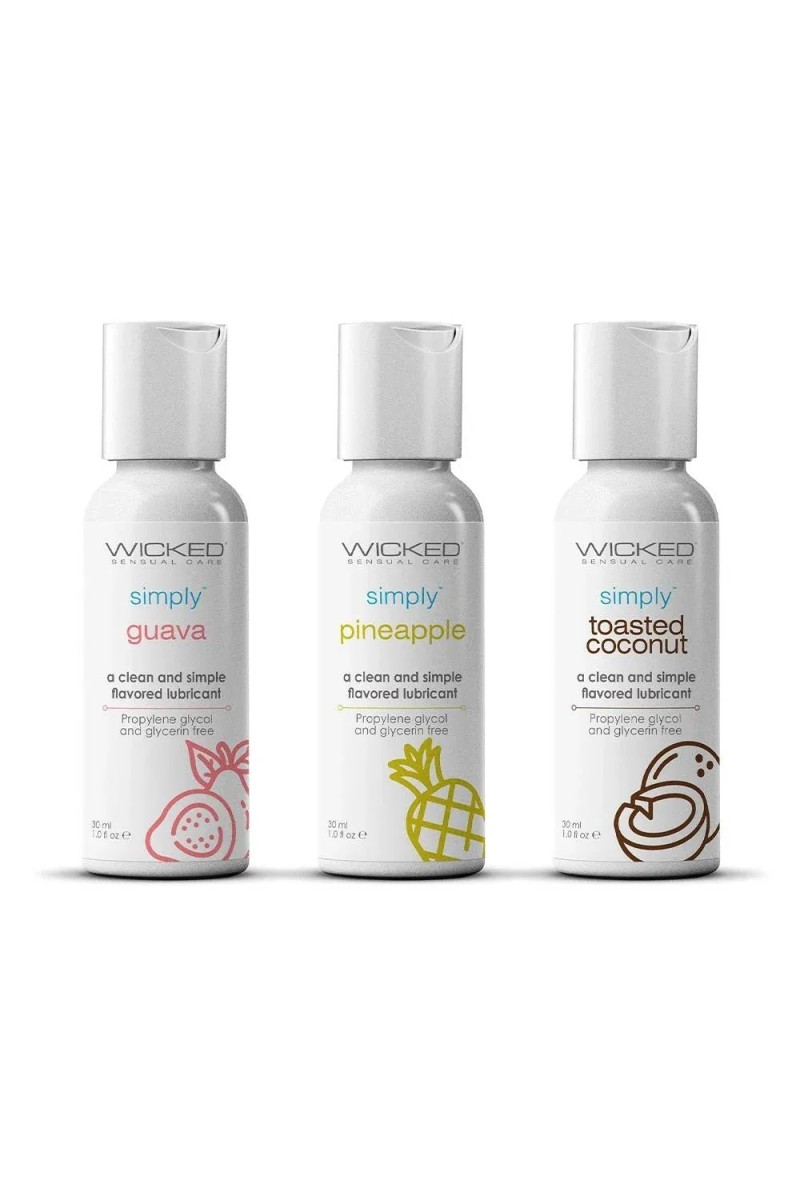 Lubrificante a base d'acqua Simply Tropical Trio 3 X30 ml Lubrificante a base d'acqua Simply Tropical Trio 3 X30 ml