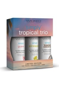 Lubrificante a base d'acqua Simply Tropical Trio 3 X30 ml
