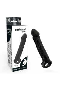 Estensione Fallica nera 20 Cm - Addicted Toys
