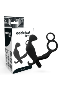 Vibratore anale con anello per pene e testicoli - Addicted Toys