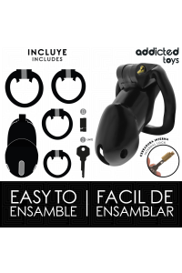 Gabbia fallica Midnight Cell L