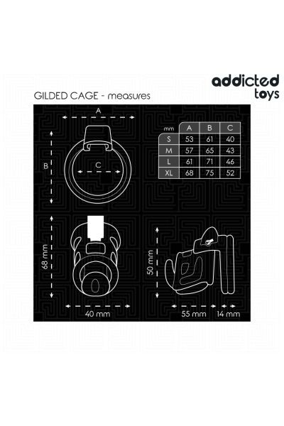 Gabbia fallica Gilded Cage