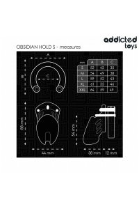 Gabbia fallica Obsidian Hold S