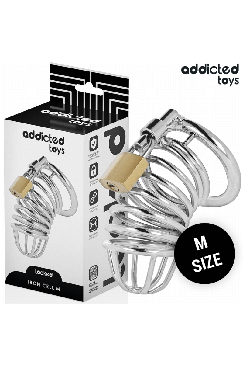 Gabbia fallica Iron Cell taglia M