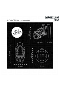 Gabbia fallica Iron Cell taglia M