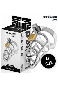 Gabbia fallica Silver Lock taglia M