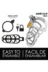 Gabbia fallica Silver Lock taglia M