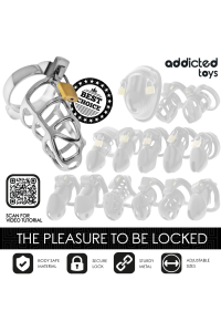Gabbia fallica Silver Lock taglia M