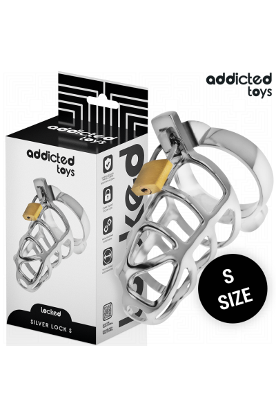Gabbia fallica Silver Lock taglia S
