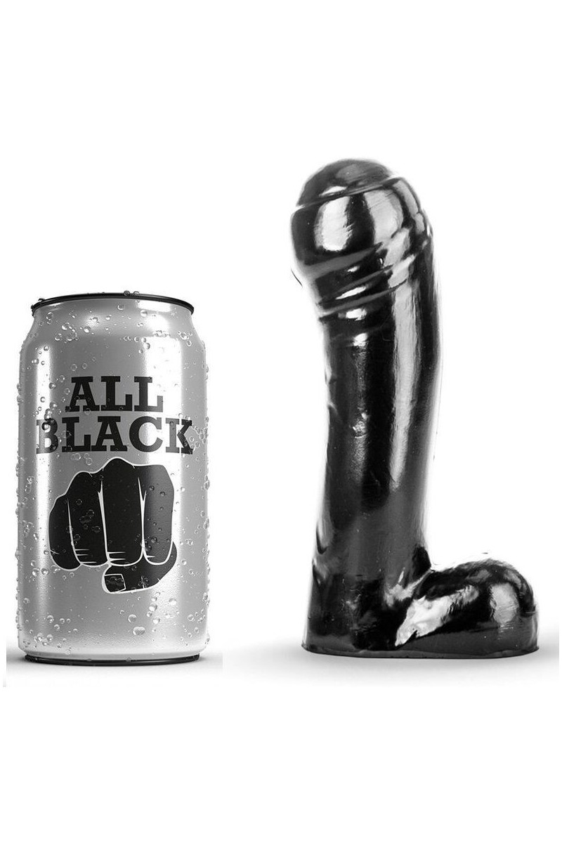 ALL BLACK DILDO NEGRO 15CM ALL BLACK DILDO NEGRO 15CM