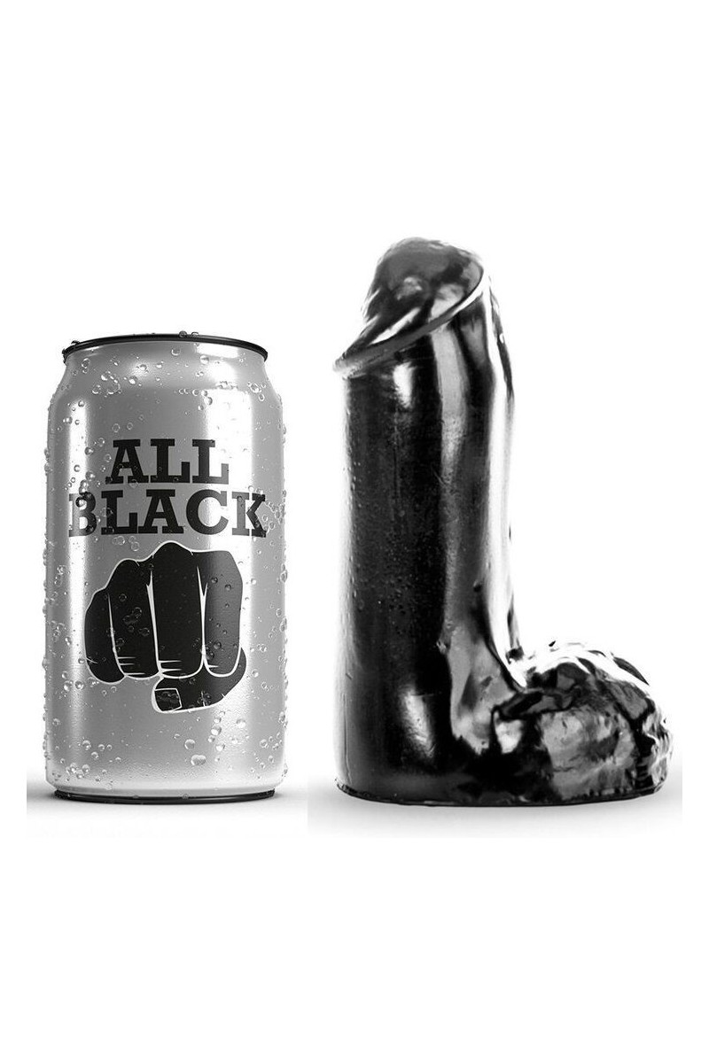 ALL BLACK DILDO REALISTICO 13CM ALL BLACK DILDO REALISTICO 13CM