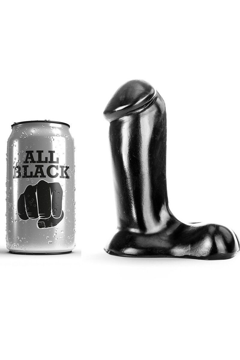 ALL BLACK DILDO REALISTICO 14 CM ALL BLACK DILDO REALISTICO 14 CM