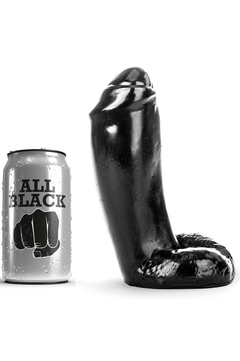 ALL BLACK DILDO REALISTICO 18CM ALL BLACK DILDO REALISTICO 18CM