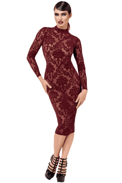 F384 Kink Royal Robe mi-longue