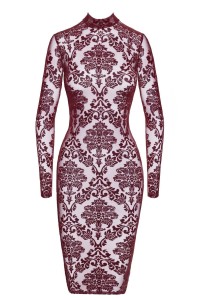 F384 Kink Royal Robe mi-longue