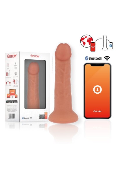 Vibratore realistico con app Bogotà grande 22 cm