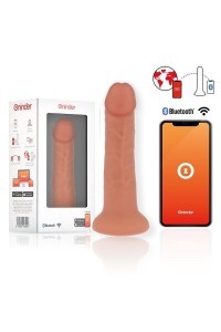 Vibratore realistico con app Bogotà medio 20 cm