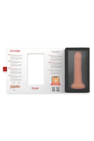 Vibratore realistico con app Bogotà medio 20 cm