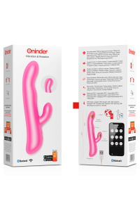 Vibratore rabbit rotante con app Oslo rosa