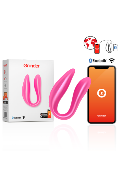 Vibratore per coppia con app Lisbon rosa