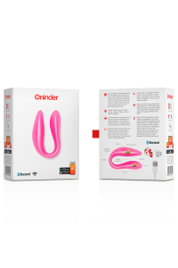 Vibratore per coppia con app Lisbon rosa