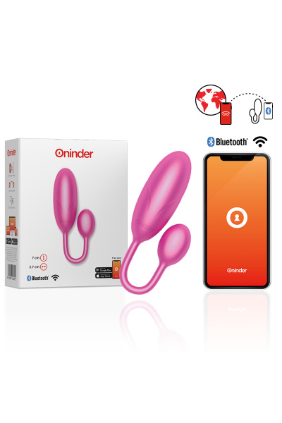 Uovo vibrante con app Denver rosa