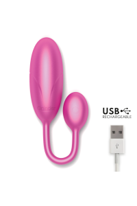 Uovo vibrante con app Denver rosa