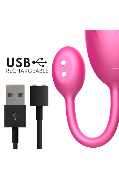 Uovo vibrante con app Denver rosa