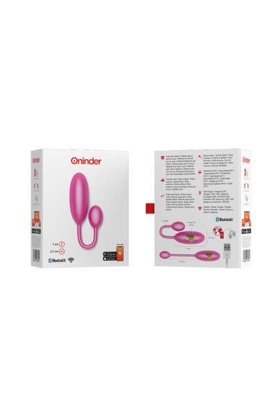Uovo vibrante con app Denver rosa