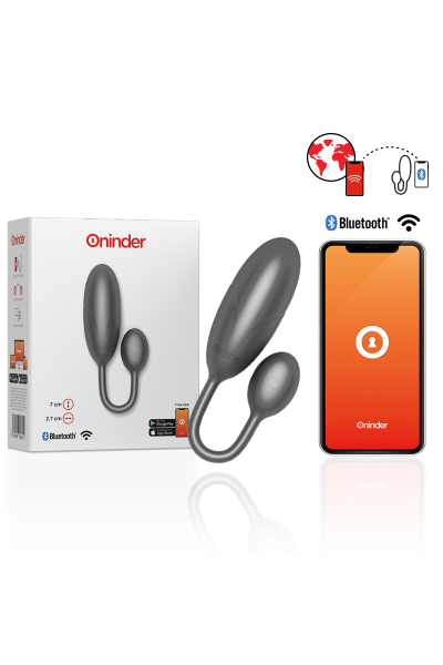 Uovo vibrante con app Denver nero