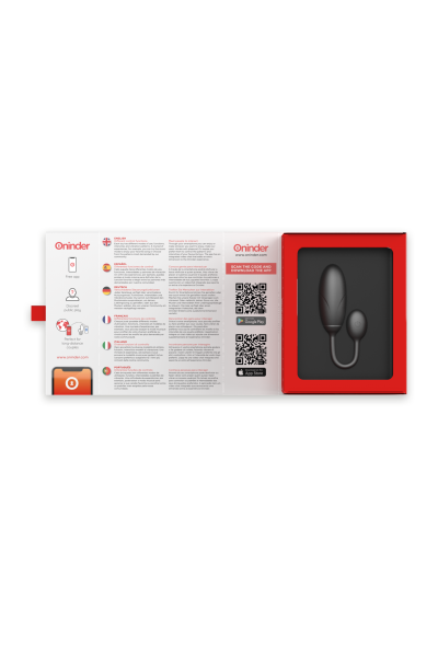 Uovo vibrante con app Denver nero