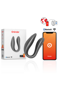 Vibratore per coppia con app Lisbon nero