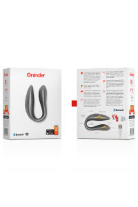 Vibratore per coppia con app Lisbon nero