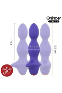 Vibratore anale con app Fun Colors viola